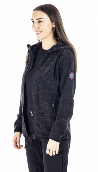 Hovedbilde Move On Geilo Fleecejakke Sort Med Hette Dame