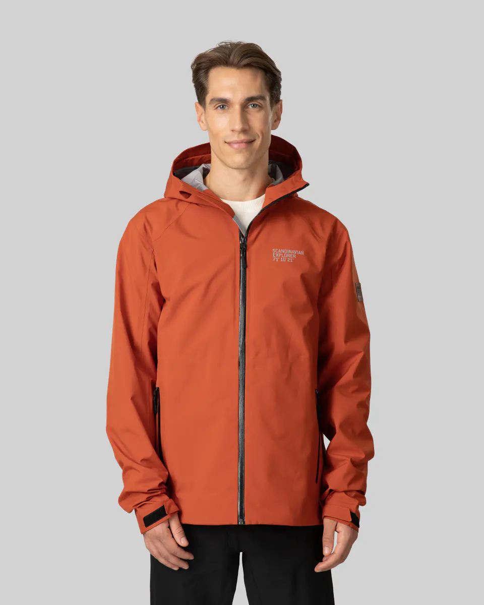 Scandinavian Explorer Hardshell Brent Oransje Herre