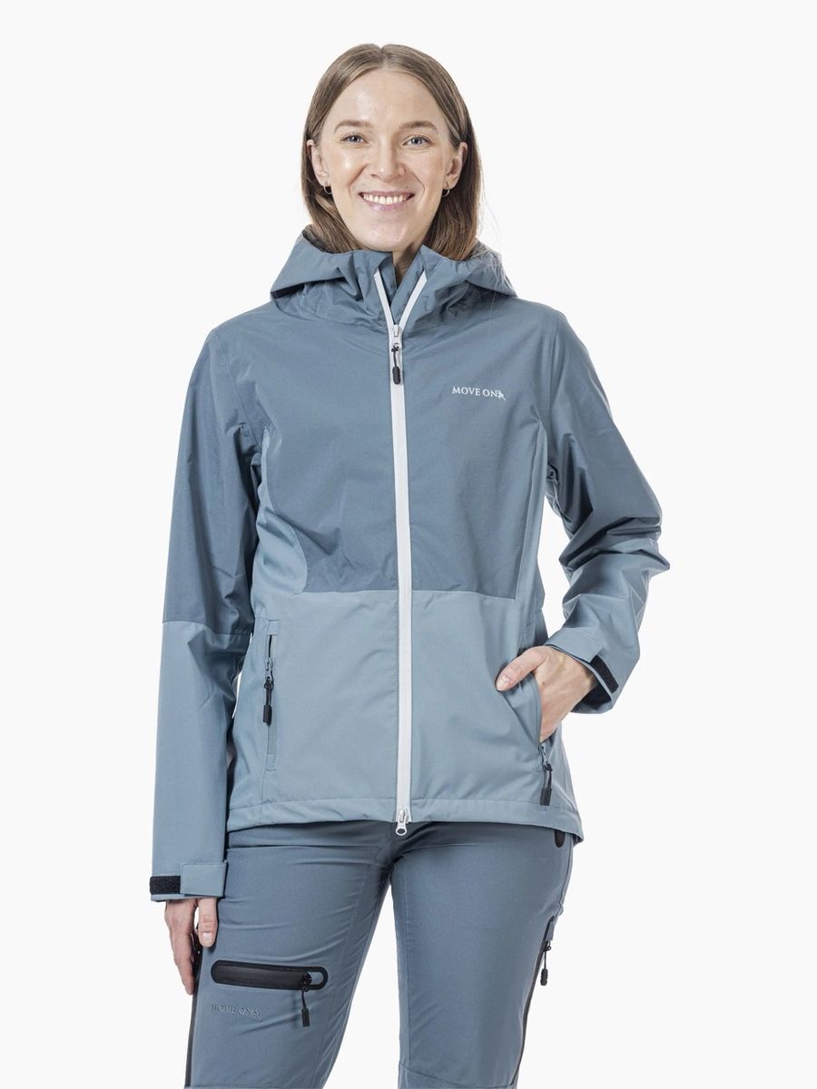 Move On Lyngseidet Iron Blue/Ocean Vanntett Jakke Dame