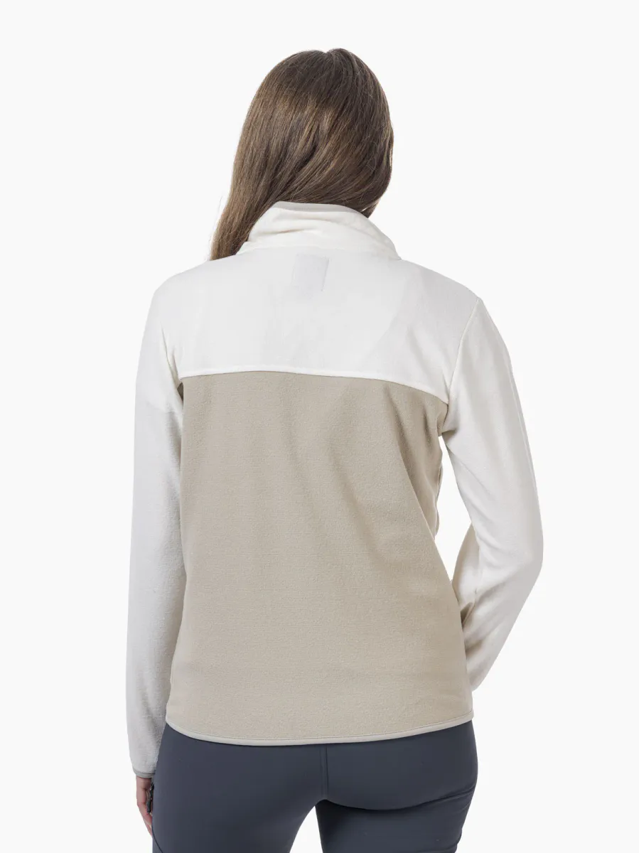 Move On Utne Offwhite/Beige Fleecejakke dame