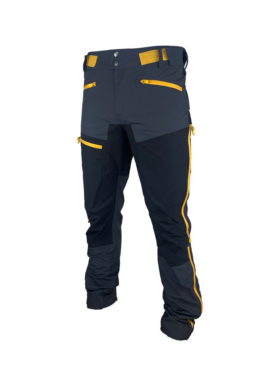 Segla Fjordgård PRO Stretch DGrey-Black-Yellow Turbukse Herre