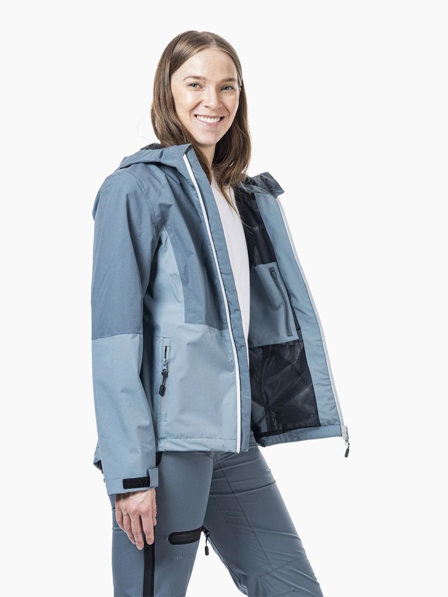 Move On Lyngseidet Iron Blue/Ocean Vanntett Jakke Dame