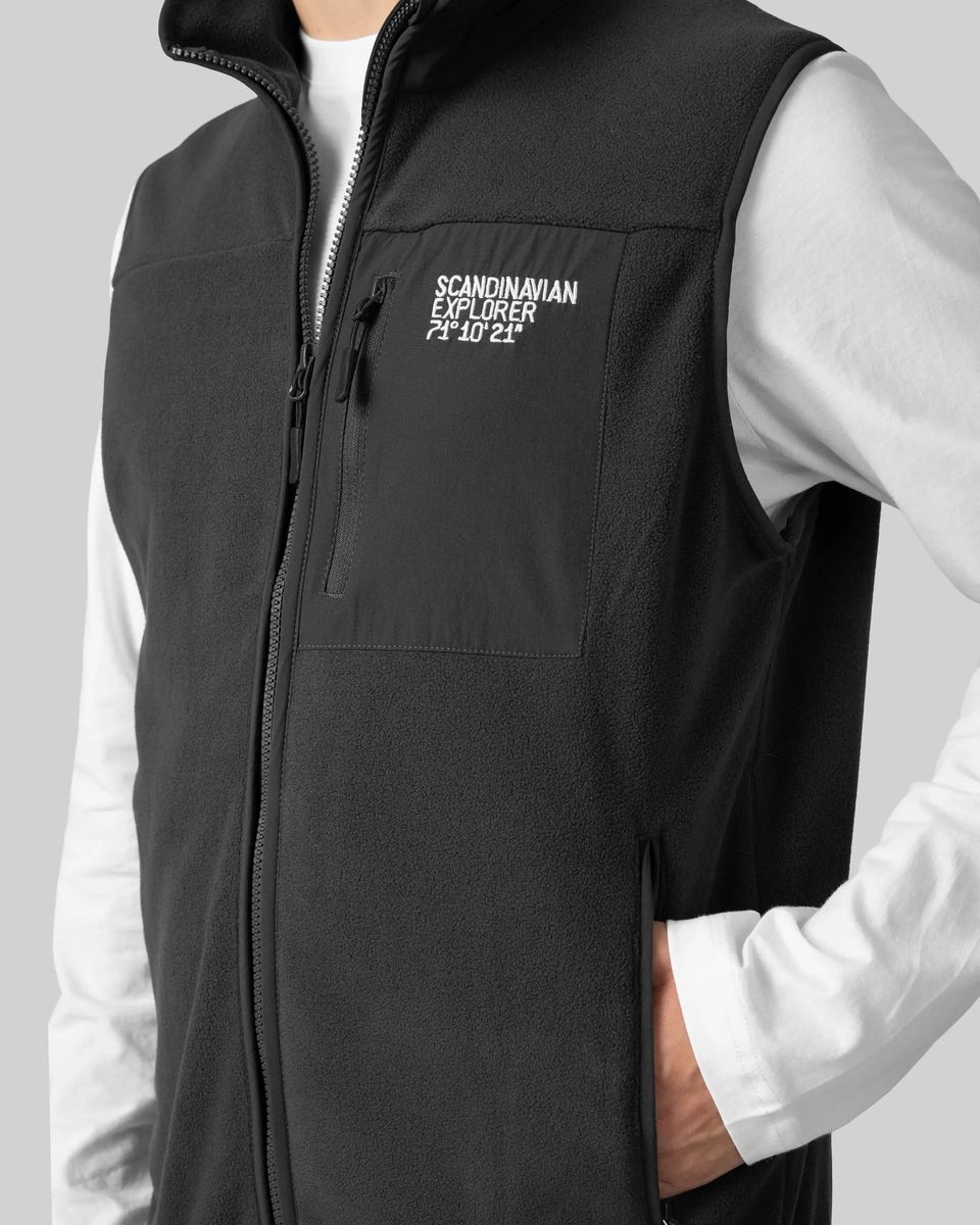 Scandinavian Explorer Fleecevest - Grey Herre