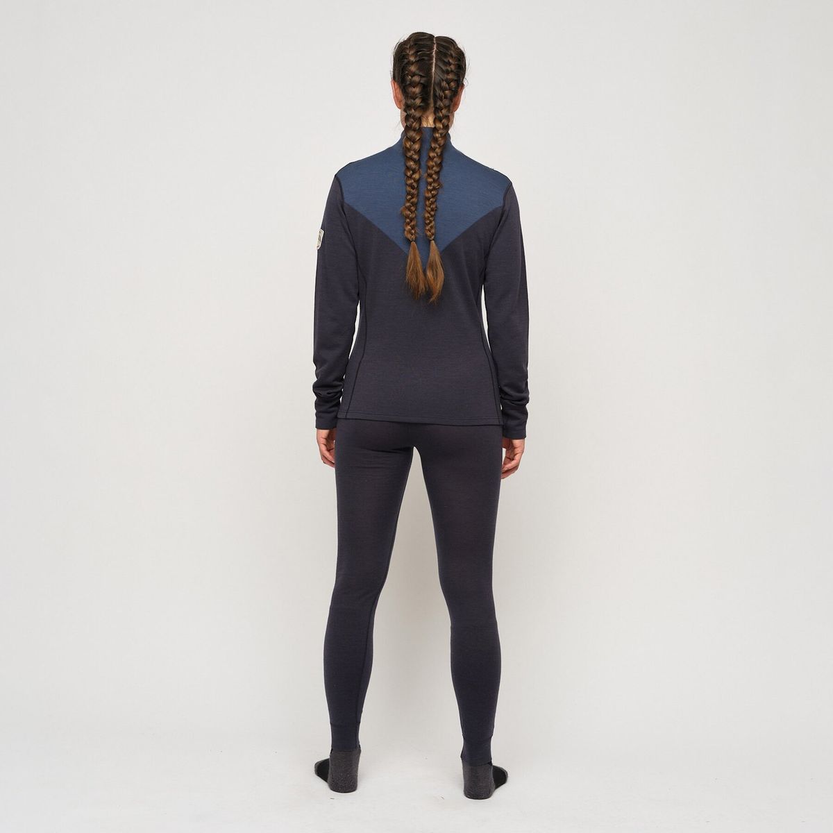 Skogstad Tindefjell, half-zip Merinoullgenser Parsian Night Dame